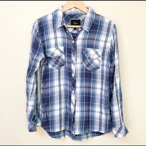 Blue Plaid Rails Button Down Shirt